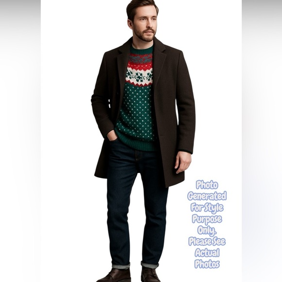 Vintage Northern Reflections Fair Isle Sweater Nordic  Christmas Unisex - Picture 10 of 10